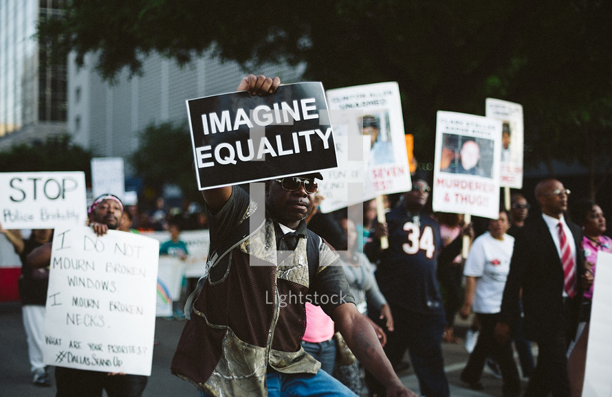 Black Lives Matters Protests in Dallas, Texas 