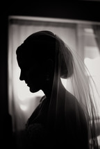 side profile of a bride 