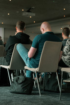 Business conference, seminar seating, keynote speaker delivery speeches and presentations