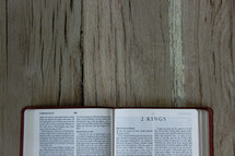 Bible opened to 2 Kings 