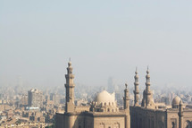 towers and dome of a mosque in Egypt 
