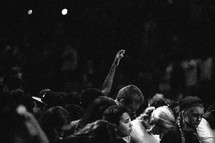 youth in the audience at a youth rally 