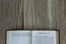 Bible opened to 2 Chronicles 