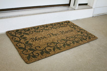 Bless this home door mat 