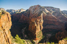 steep canyon cliffs  