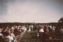 wedding ceremony outdoors 