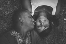 portrait of an African American couple in love 