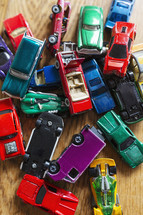 big pile of toy cars