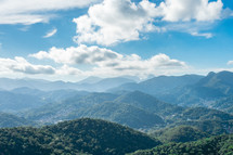 Beautiful green valley at Petropolis, Rio de Janeiro, Brazil.