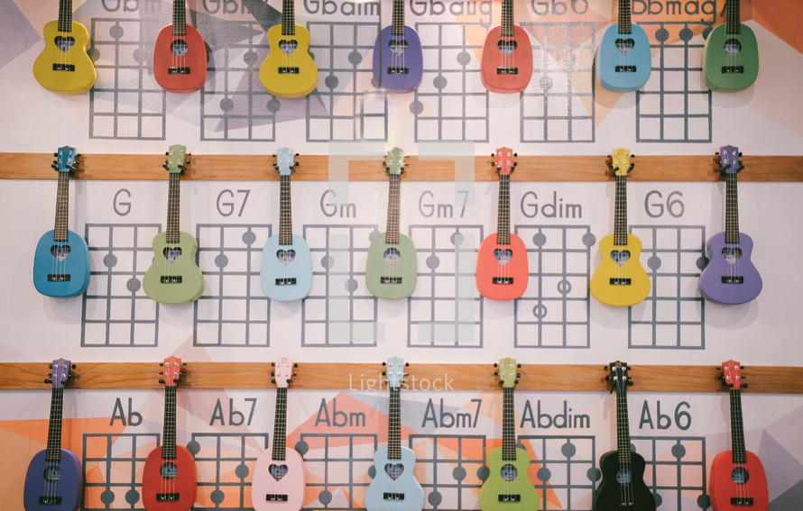 guitar notes instruction board 