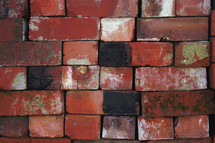 red stacked bricks 