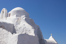 Panagia Paraportiani.   Church in Mykonos, Greece. 