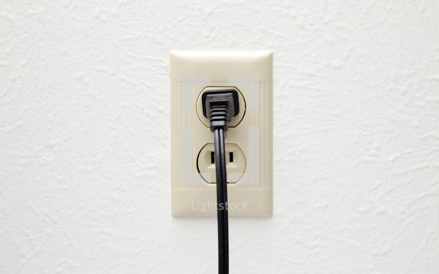 plug in an outlet 