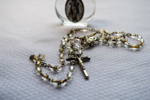 rosary and holy water 