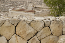 temple walls in Jerusalem 