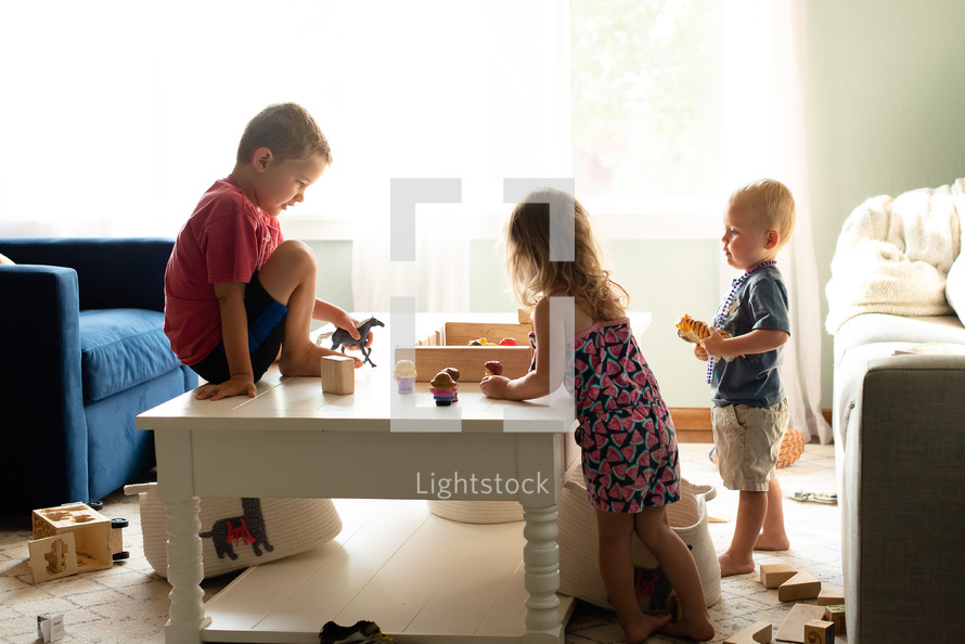 children playing with toys 