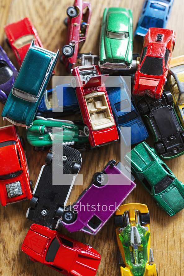 big pile of toy cars