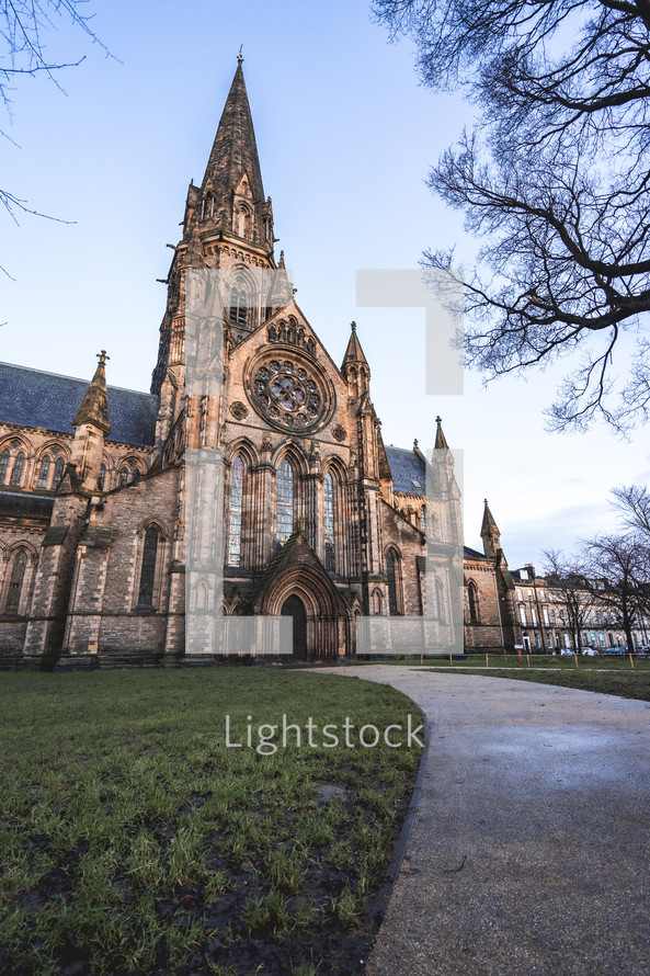 St. Mary's Cathedral at Edinburgh Scotland. January 1 2024