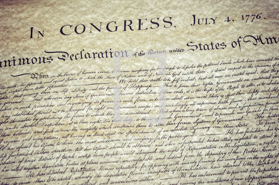 In Congress July 4, 1776