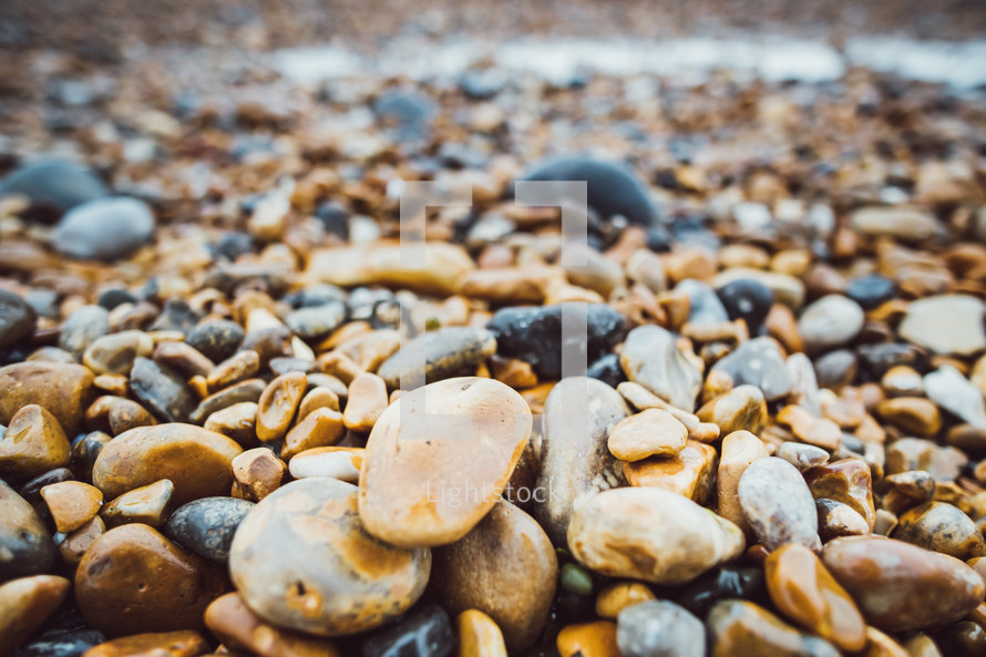 pebbles on a beach 