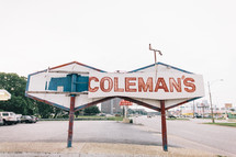 old Coleman's store sign 