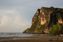 cliffs along a shore