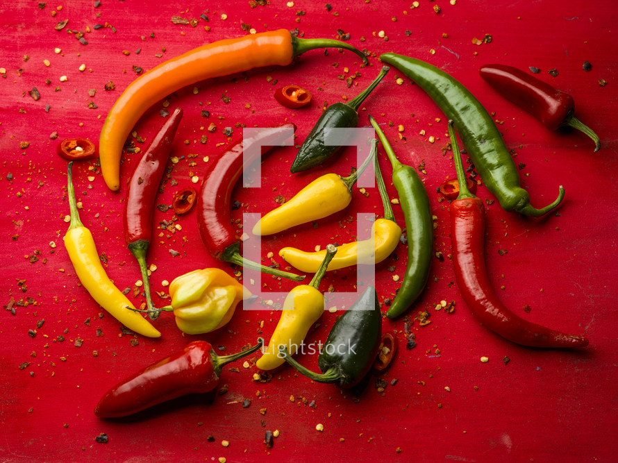 hot peppers 