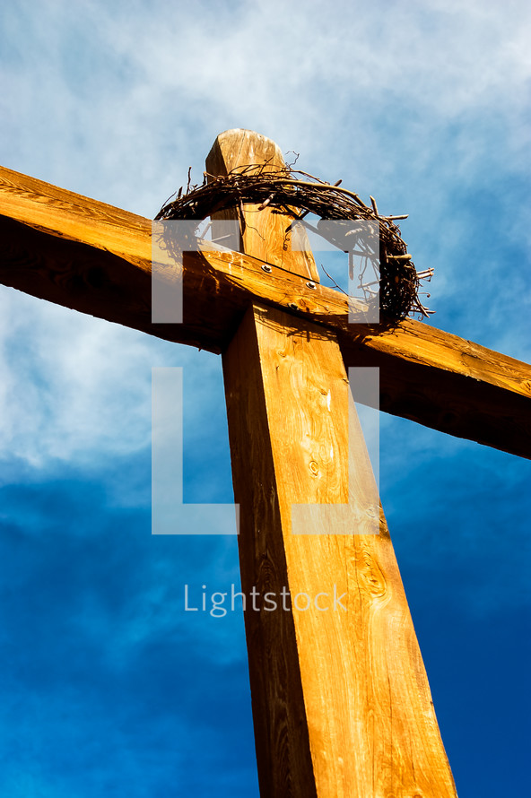 crown of thorns on a cross