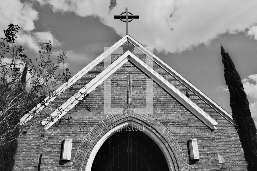 Front of a church building