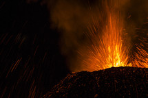 spurting lava 