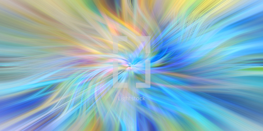 yellow and blue multicolored spinning design - abstract background 
