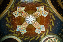 ornate dome in the holy land 