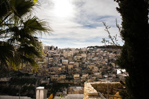 view of suburbs in Jerusalem 