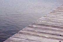 wood dock over a lake 