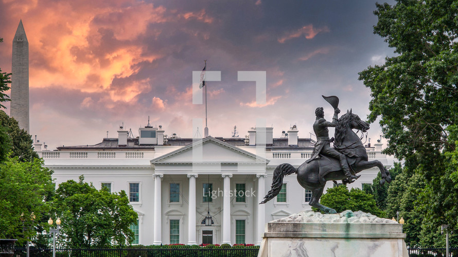 President White House in Washington DC