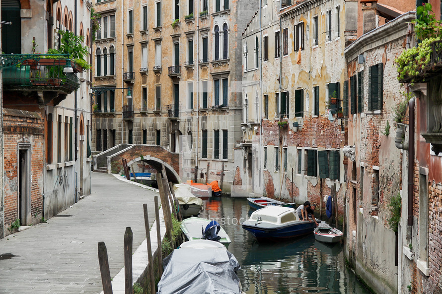 canal in a Venice 