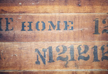 Old wood signage
