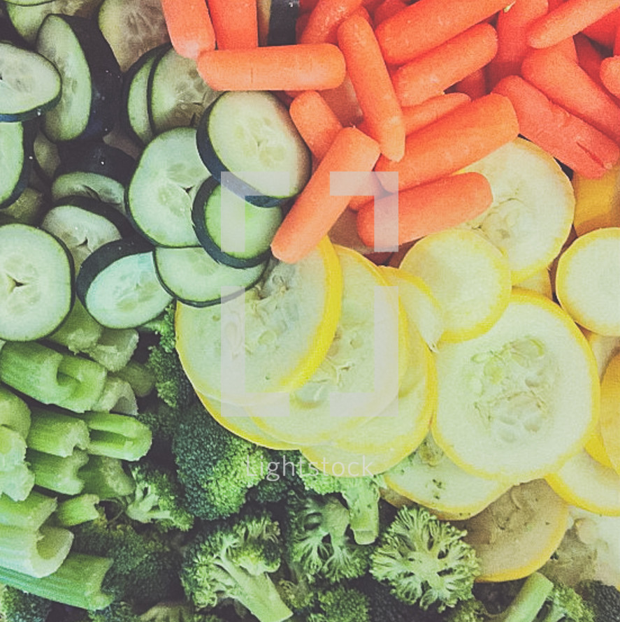 cut vegetables 