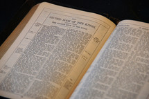 Open BIble in the book of Second Kings