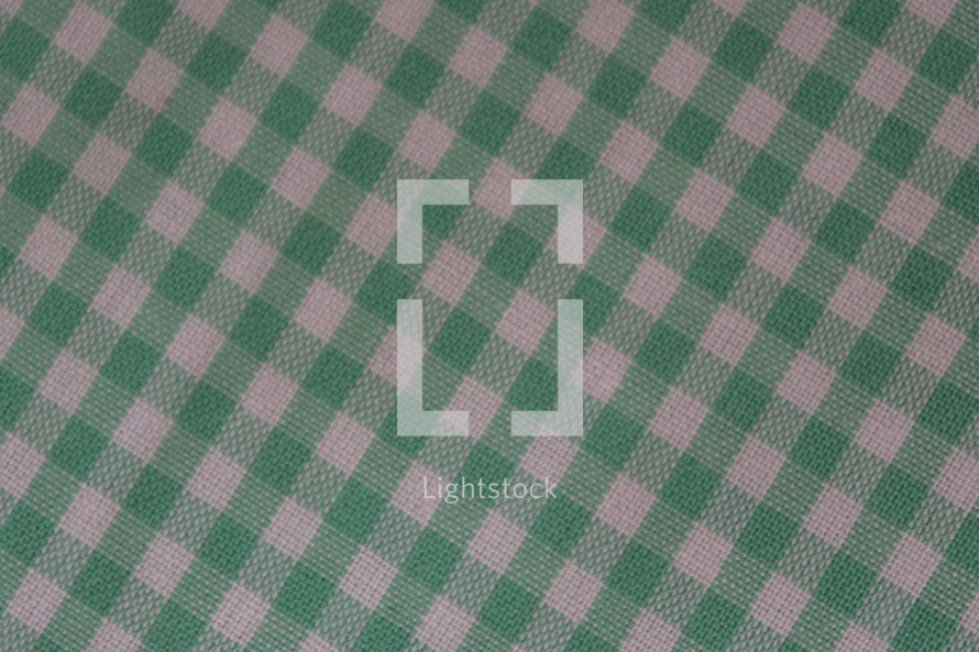 green and white gingham background 