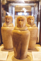 artifacts in a museum in Egypt 