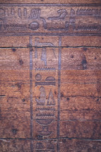 carved wood in Egypt 