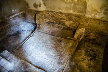 interior of a tomb 