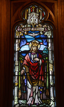 Prince of Peace stained glass window 