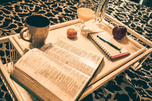 breakfast in bed and morning devotional 