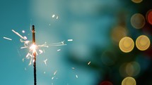 magical sparks for holiday celebration background 