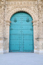 blue cathedral doors 