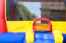 children in a bounce house 