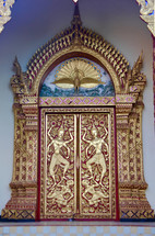 Buddhist temple doors 