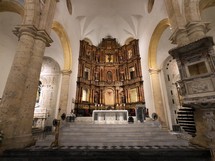 altar in a Catholic cathedral 